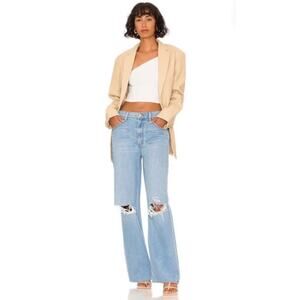 MOTHER SNACKS! The Fun Dip Puddle Wide Leg Jeans in Lots of Nibbles Size 26